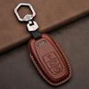 Leather Car Key Case Cover for  A4 A4L A5 Q5 Q7 TT 2016 2017 Key  2016 2017 20 18 Styling Accessories