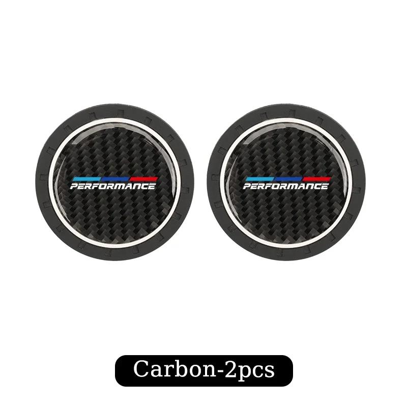 

New 2PCS Car Interior Coaster Water Cup Mat Waterproof Pad For BMW M Performance 1 2 3 4 5 7 Series X2 X3 X4 X5 X6 X7 M2 M3