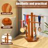 Baseball Ring Holder 2 Layer Wooden Softball Drip Necklace Display Organizer Championship Stacked Ring Stand Present for Player