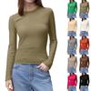 Women's Casual Fashion Long Sleeve Round Neck Breathable Pullover Top