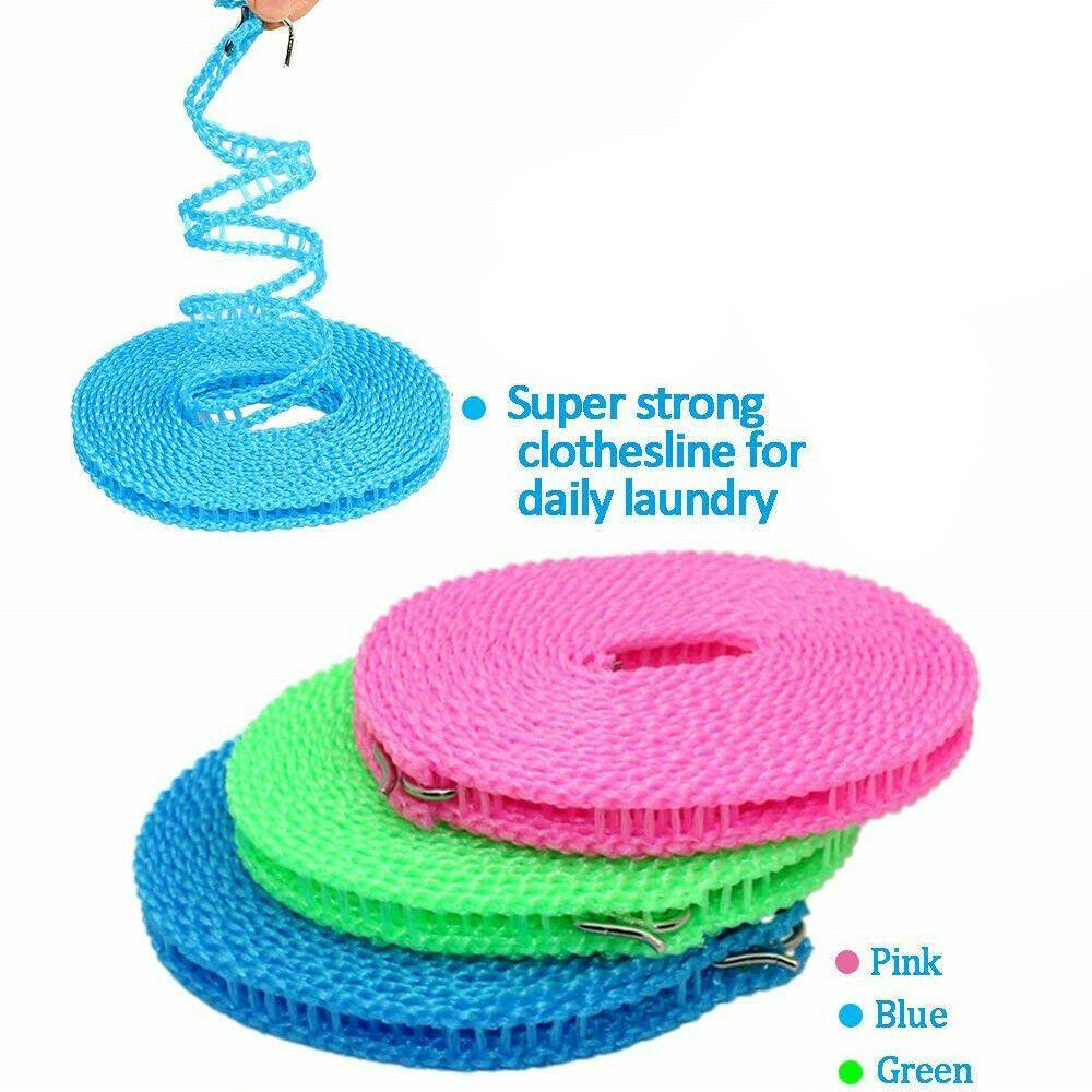 New Non-slip Laundry Nylon Rope Clothesline 3m/5m