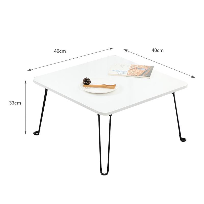 Jiejieya Portable Foldable Table: Adjustable Height Small Coffee/Tea Table for Outdoor, Bay Window, or Bedside Use