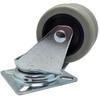 Double swivel wheel, 50mm, 100kg, polyurethane