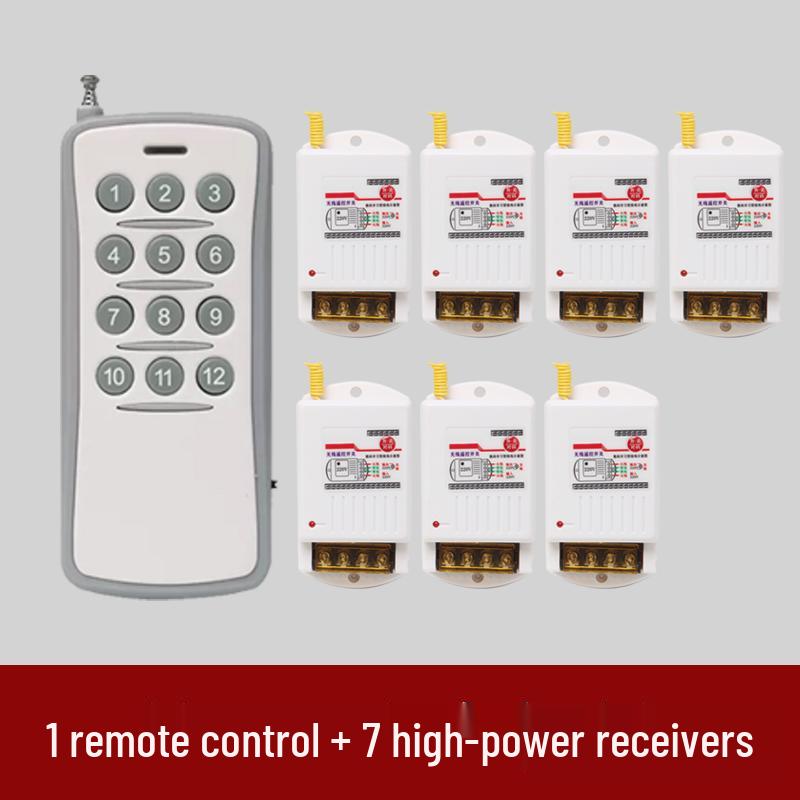 High-Power Submersible Pump with Smart Wireless Remote and Light Control, 220V Multi-Channel Wiring-Free Power Supply