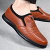 Leather shoes men's summer leather cowhide men's business casual leather shoes soft-soled foot cover non-slip shoes men