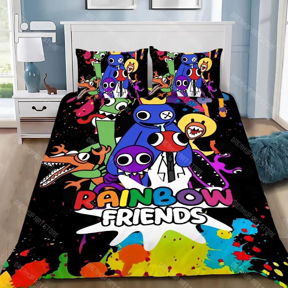 Duvet Cover Pillowcase Bedding Set Adult Boy F-Friends Girl Bedroom Decoration Children R-Rainbows Gift Single Double Large Size