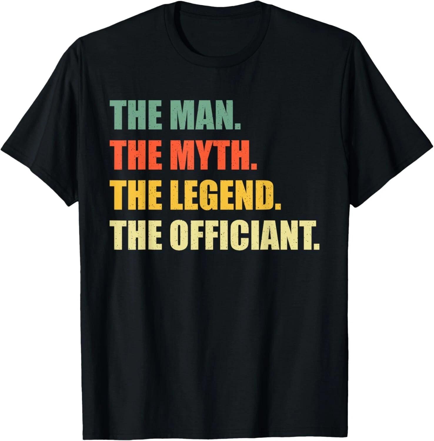 Funny Wedding Officiant Art For Men Dad Ordained Minister Gift Unisex T-Shirt XL