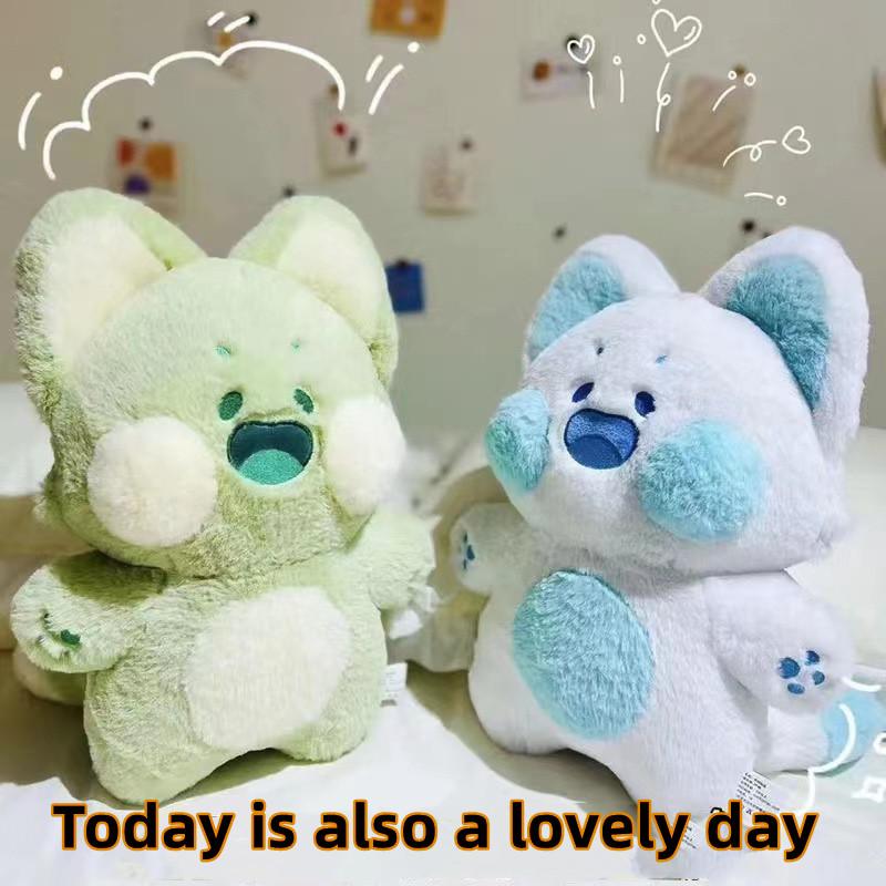 Dudu 16" Cute Cat Plush Toy Cartoon Plush Doll Home Pillow Halloween Gift Xmas