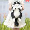Pure Handmade Simulation Plush Cat Backpack Trendy and Fashionable Doll Cat Bags Cat Shopping Bag Suitable for Birthday Gifts