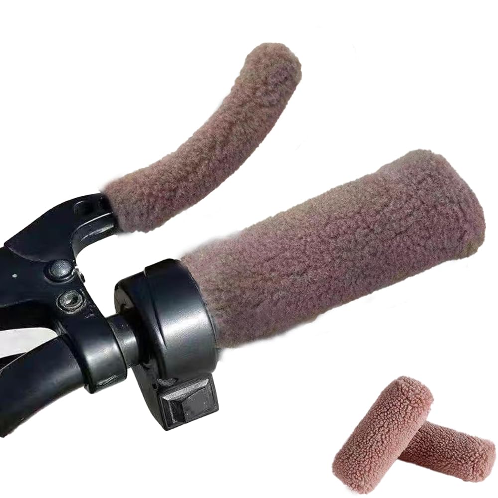 

DACAIFH Motorcycle Grip Cover, Winter Gloves, Cold Weather Handle Cover, standard size коричневый