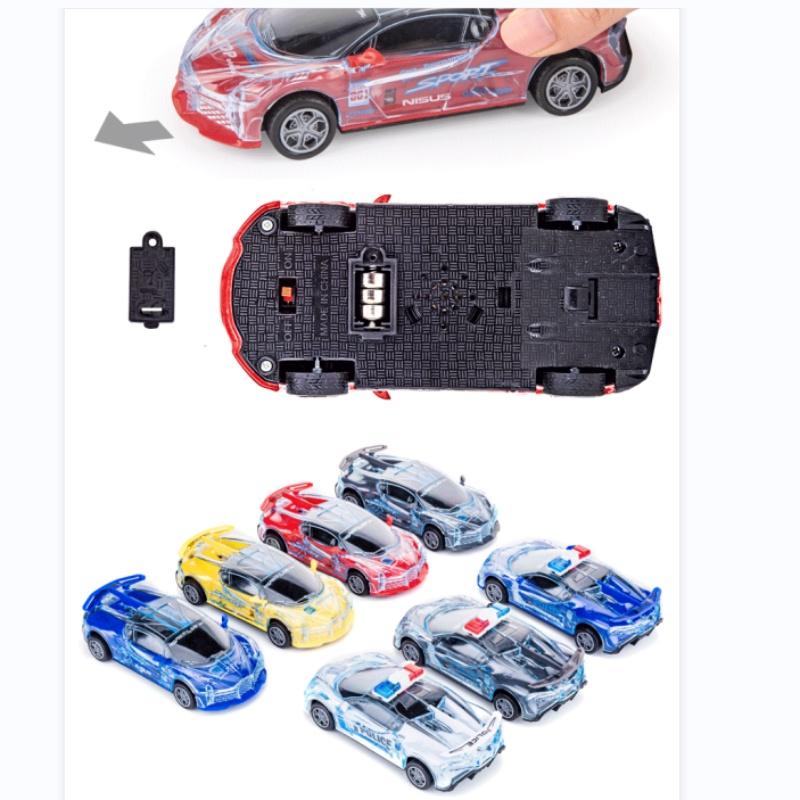 Trägheitsspielzeug Polizeiauto mit Licht und Musik für Jungen