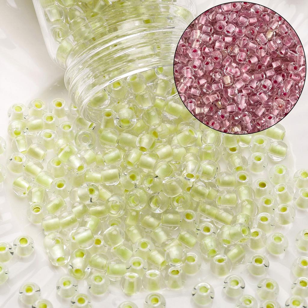 100Pcs Glass Seed Bead 4mm Light Variable Series For DIY Bracelets Necklaces Jewelry Making