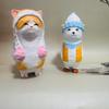 Wooden Craft Decor Lucky Cat Car Hanging Ornament For Home Office Gifts