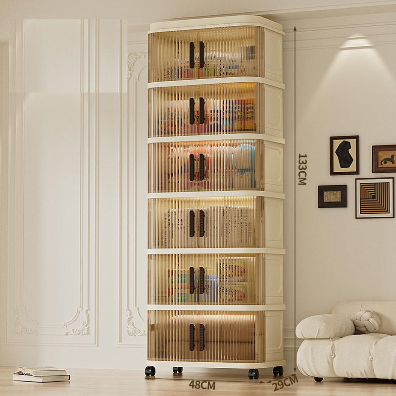 

Складний шафа для зберігання, ящик для зберігання, багатошарова шафа, багатошарова шафа для зберігання одягу, складана прозора шафа для зберігання 6 layers