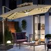 Clip-on Solar Umbrella Light with Remote