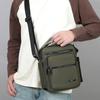 Men Multi-layer Shoulder Bag Fashionable Casual Lightweight Nylon Crossbody Bag for Daily Outing Commuting Small Handbag
