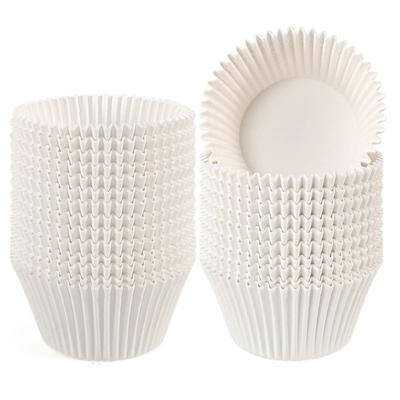 200pcsWhite Cupcake Liners Non-Stick Baking Cups Muffin Cupcake Wrapping Paper Wrinkle-Resistant Muffin Cups for Wedding Kitchen