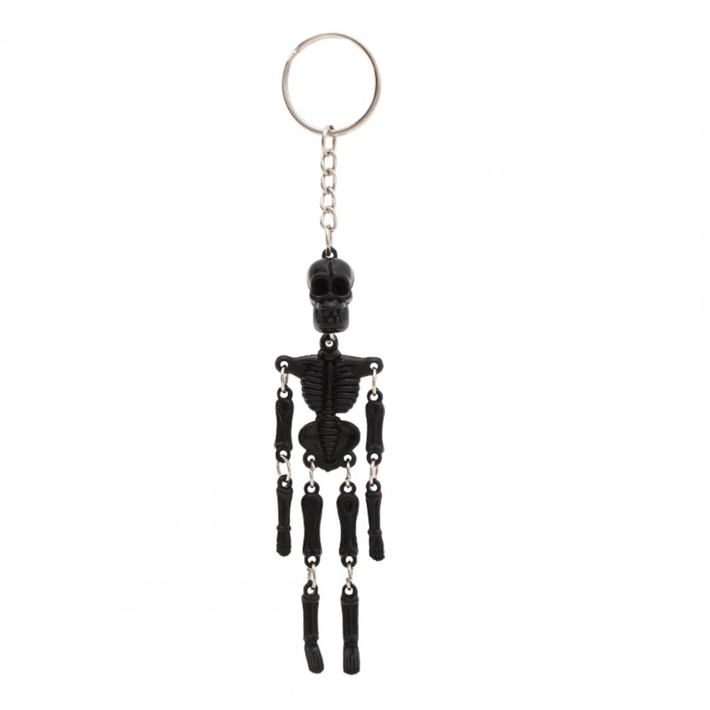 Portachiavi Teschio Ciondolo Borsa Teschio Articolazioni Mobili Portachiavi Teschio Portachiavi di Halloween Luminescente per Borsa a Mano Zaino da Uomo