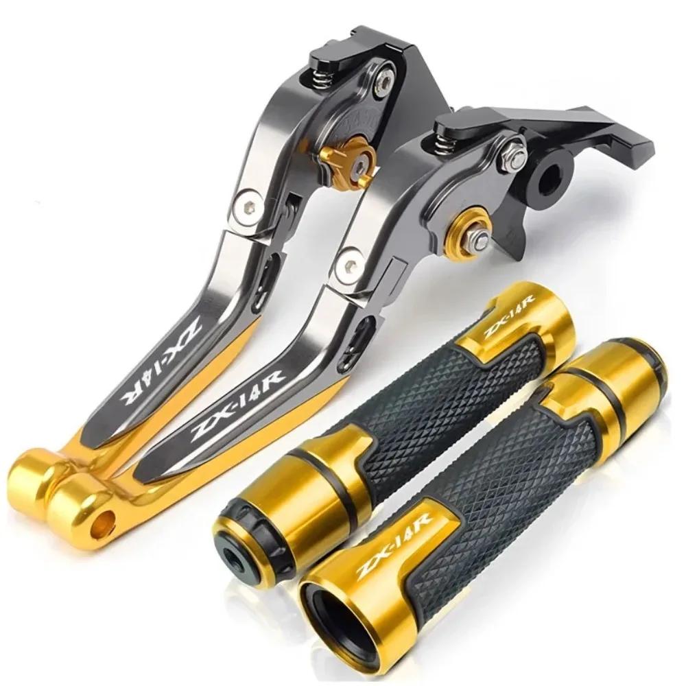 For ZX14R ZX 14R 2006-2016 2015 2014 Motorcycle Accessories Adjustable Brake Clutch Lever Handle Bar Hand Grips Ends