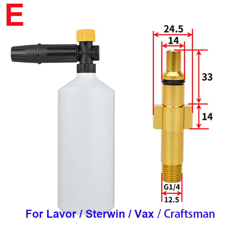 High Pressure WasherSnow Foam Lance Car Foam Wash Foam Nozzle Foam Cannon Foam Generator for Daewoo Hammer Karcher Huter Makita