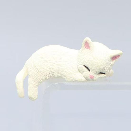 Car Ornament Lightweight Mini Cat Figurine Computer Monitor Office Desk Decoration Car Dashboard Accessories
