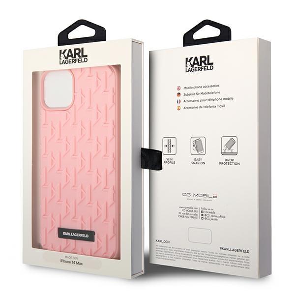 Etui Do iPhone 14 Plus Karl Lagerfeld 3D Monogram Różowe