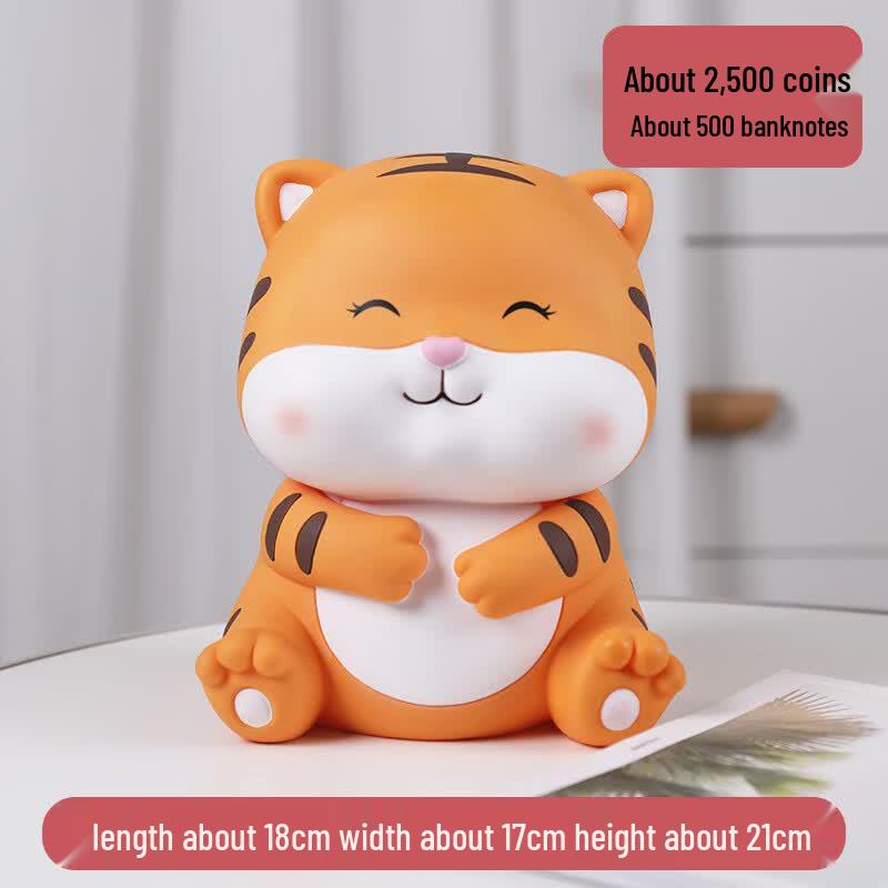 Cute Fat Tiger Anti-fall Piggy Bank