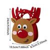 Cute Christmas Tree Treat Pouch Santa Claus Elk Gifts Bag Portable Decoration Felt Cloth Candy Handbag