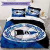 Set Copripiumino Trapuntato con Motivo Arminia Bielefeld Copripiumino Federa Decorazione per la Casa Regalo di Compleanno (1 * copripiumino + 2 * federe senza imbottitura)09