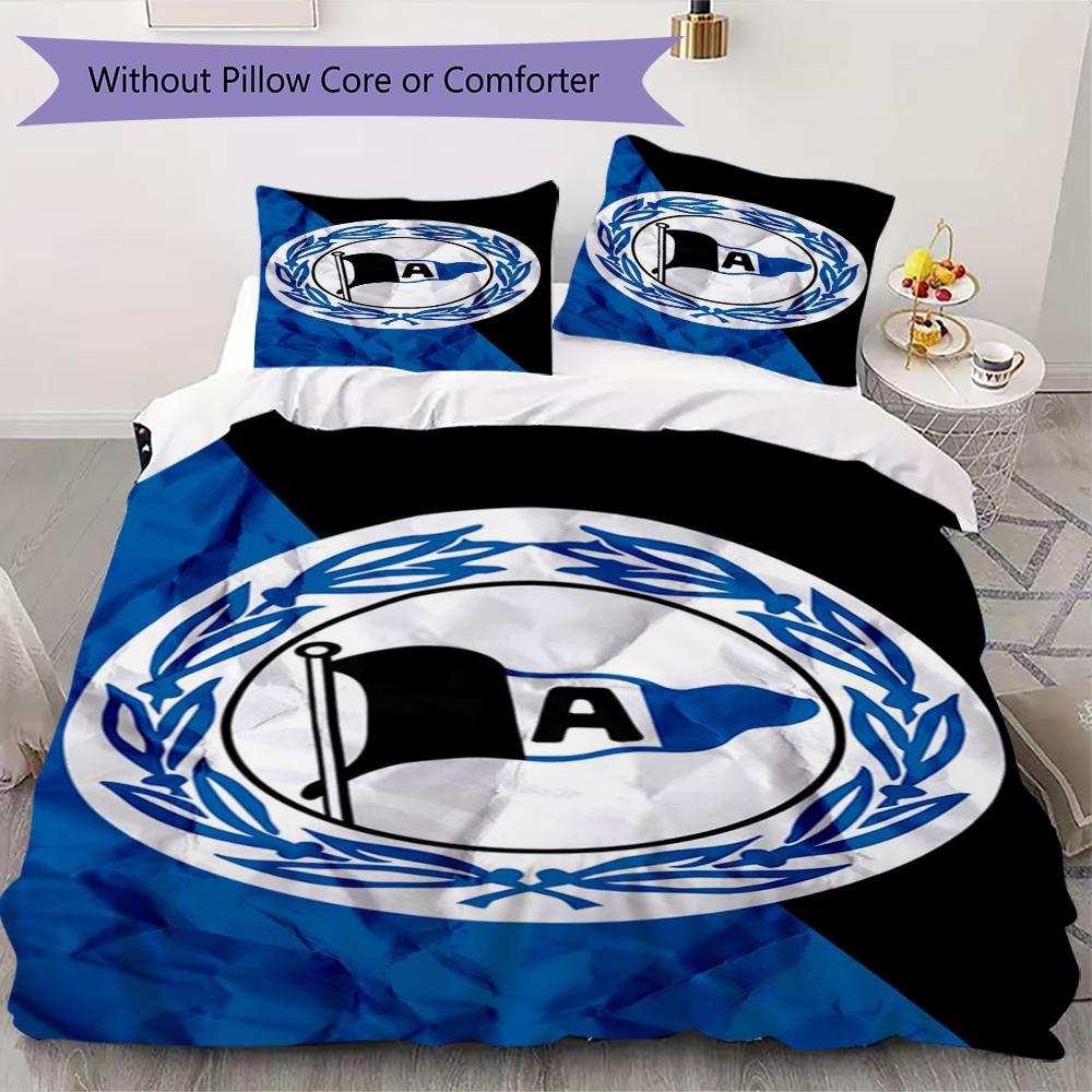 

Arminia Bielefeld Pattern Bedding uilt Set uilt Cover Pillowcase Home Decoration Birthday Gift (1 * duvet cover + 2 * pillowcase without core)09 135x200cm