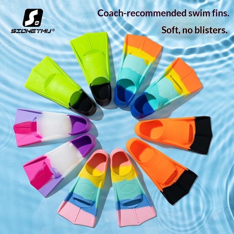Oem Professional Silicone Swimming Flippers Shoes For Children Adults Zhejiang Origin Training Diving Equipment