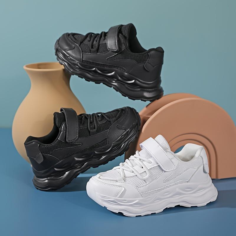 Casual Comfortable Solid Color Low Top Mesh Sneakers For Girls, Breathable Non-slip Running Shoes For All Seasons