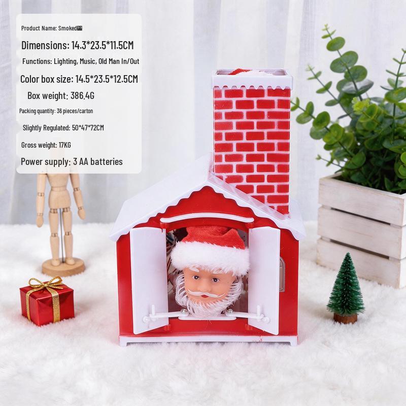 Electric Climbing Ladder Santa Claus Toy for Kids' Christmas Decoration