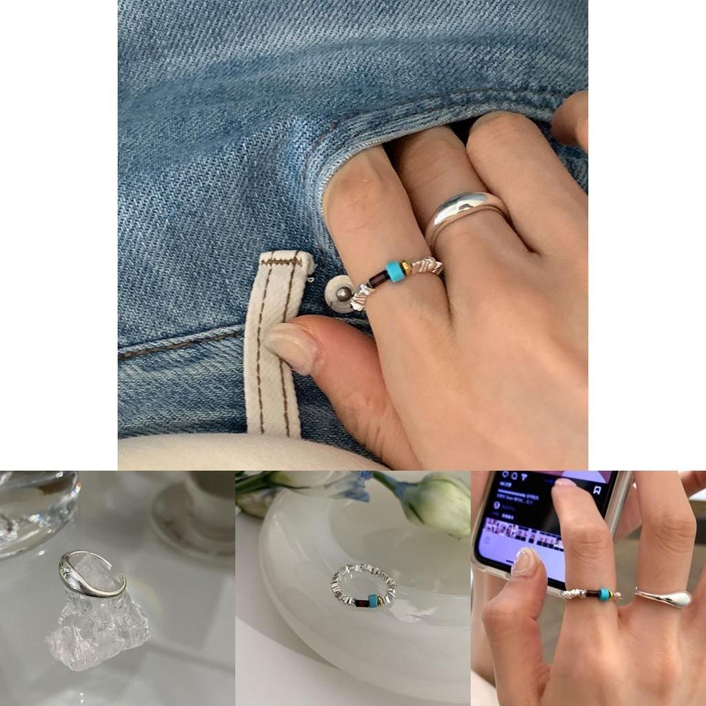 Trendy Korean Style Geometric Copper Ring For Women Elegant Simple Design Unique Fashion Statement