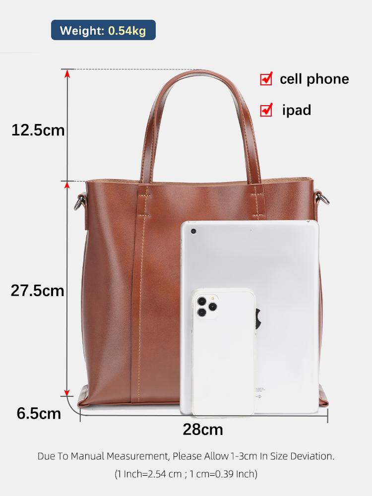 Zency Genuine Leather Vintage Women Shoulder Bag