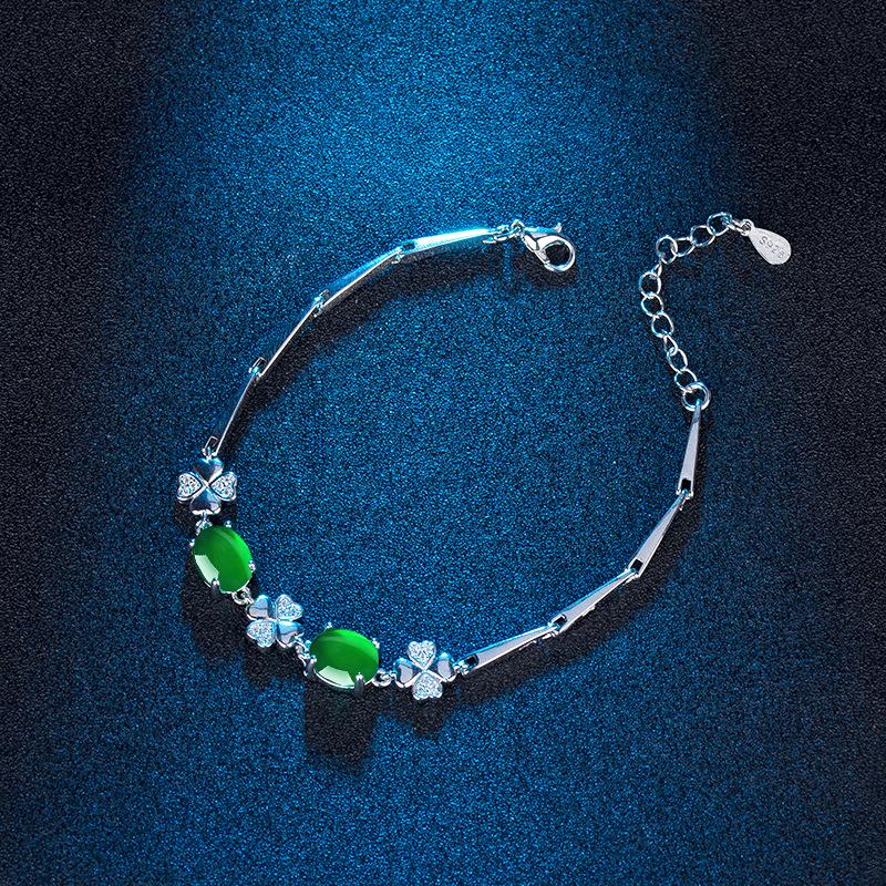 Lindon Zircon Bracelet Jewelry Geometric Bead Chain Link Bracelets Fashion Fine Wedding Gift for Girlfriend Women