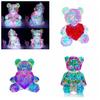 Iridescent Heart Light-Up Bear: Valentine's & Birthday Gift Souvenir 520 Qixi Ornament