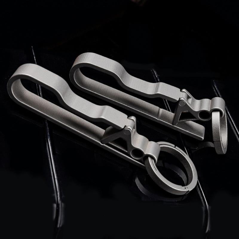 Gürtelschlaufe Schlüsselanhänger Clip, Titan Schlüsselhalter für Dienstgürtel Lanyards Geschenk für Männer