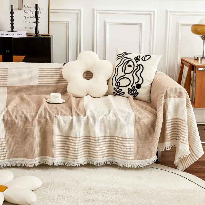Prosop de canapea în stil nordic Instagram Husă universală de canapea acoperită complet Pătură simplă de husă de pernă pentru canapea