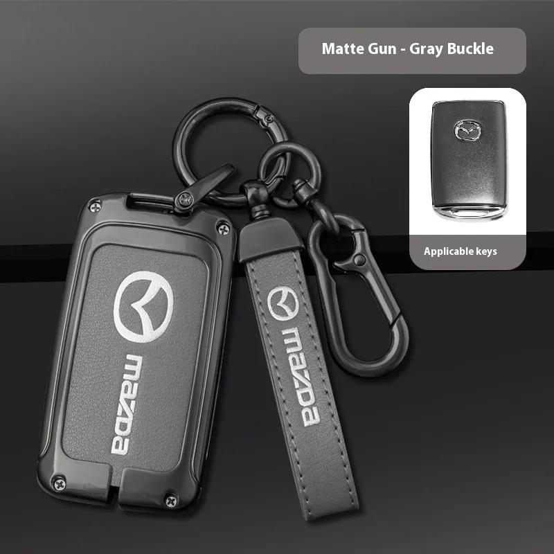 2025 Hot For Mazda Axela Atenza 3 2 6 CX3 CX5 CX30 CX8 CX9 MX5 RX7 RX8 SKYACTIV Zinc Alloy Car Key Holder Remote Protector Car K