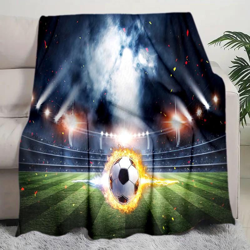 Football Blanket Perfect All Seasons Soft Comfortable Sofa Office Nap Travel Birthday Gift Christmas Present