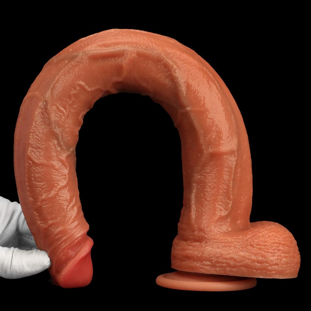Großer Flüssigsilikon Langer Dildo Simulierter Penis Buttplug Fisting Sexspielzeug Strap-on Schwanz Großer Schwanz Realistischer Schwanz
