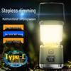 Multi-functional Outdoor Tent Light with Stepless Dimming and Portable Hook for Long-lasting Ambiance Lighting