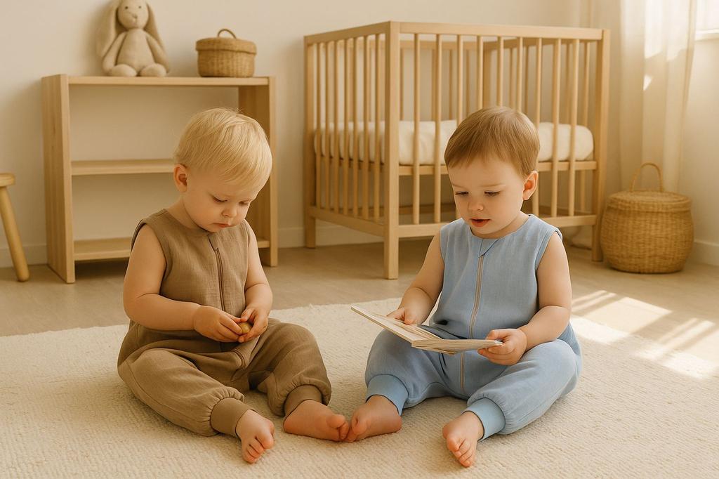 Musselin Schlafsack für Kinder mit Beinen L 9-24 Monate Sommer TOG 1.0 - Kamel