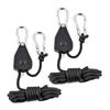 1PC Lifting Rope, Rope Tightener, Tent Elastic Rope, Camping Metal Pulley Tent Rope Canopy Extension Windbreak Rope