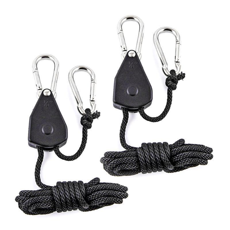 1PC Lifting Rope, Rope Tightener, Tent Elastic Rope, Camping Metal Pulley Tent Rope Canopy Extension Windbreak Rope