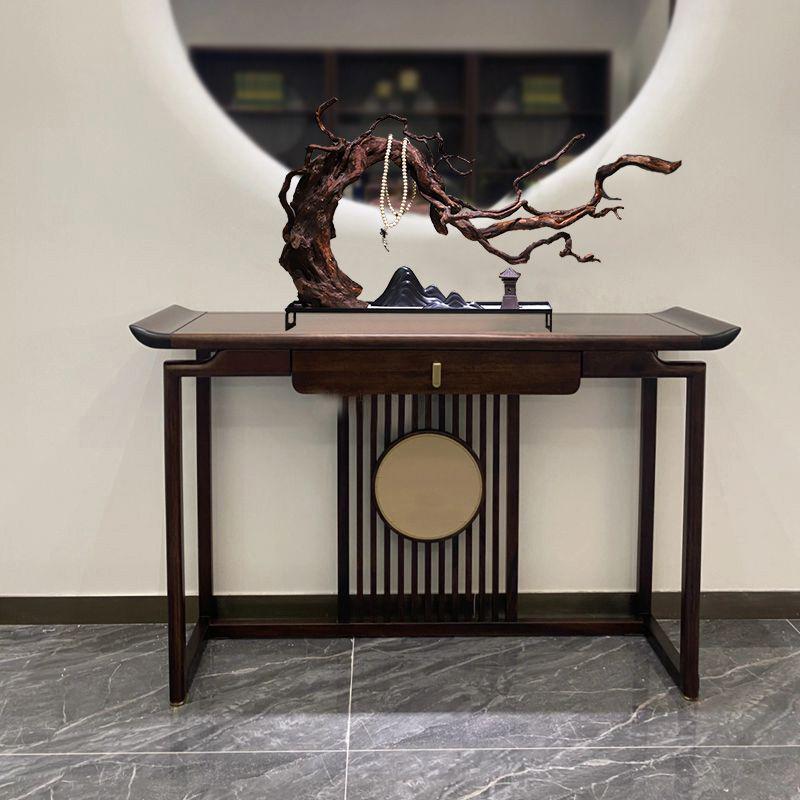 Chinese Zen Withered Wood Landscape Carving: Solid Wood Home & Hotel Decor