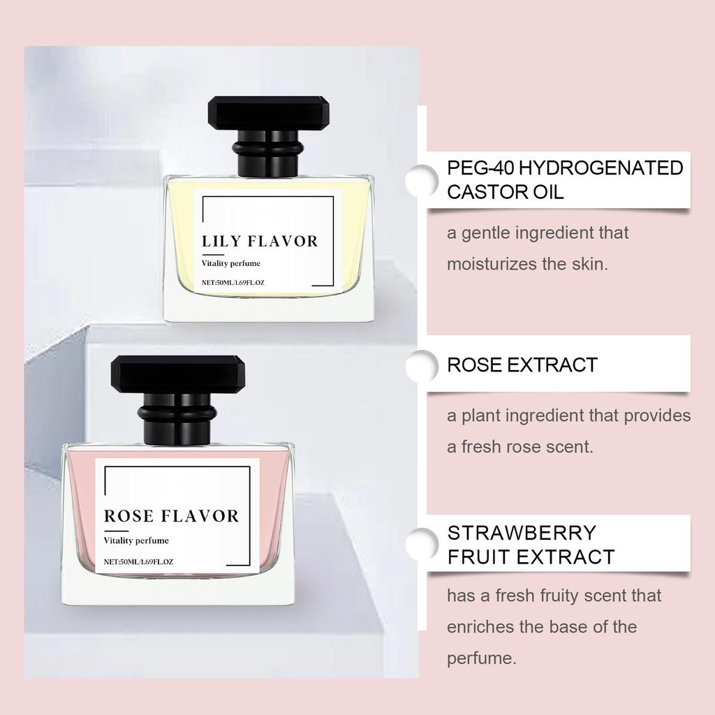 Perfume Rose Perfume Exudes Unique Charm Fresh Lasting Suitable For All Occasions(50ml