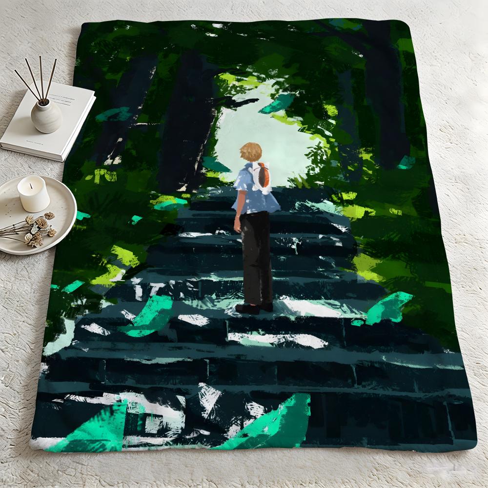 Anime NNatsumes Book of Friendss Throw Warm Soft Flannel Blanket Multiuse for Sofa Bed Camping Travel Nap