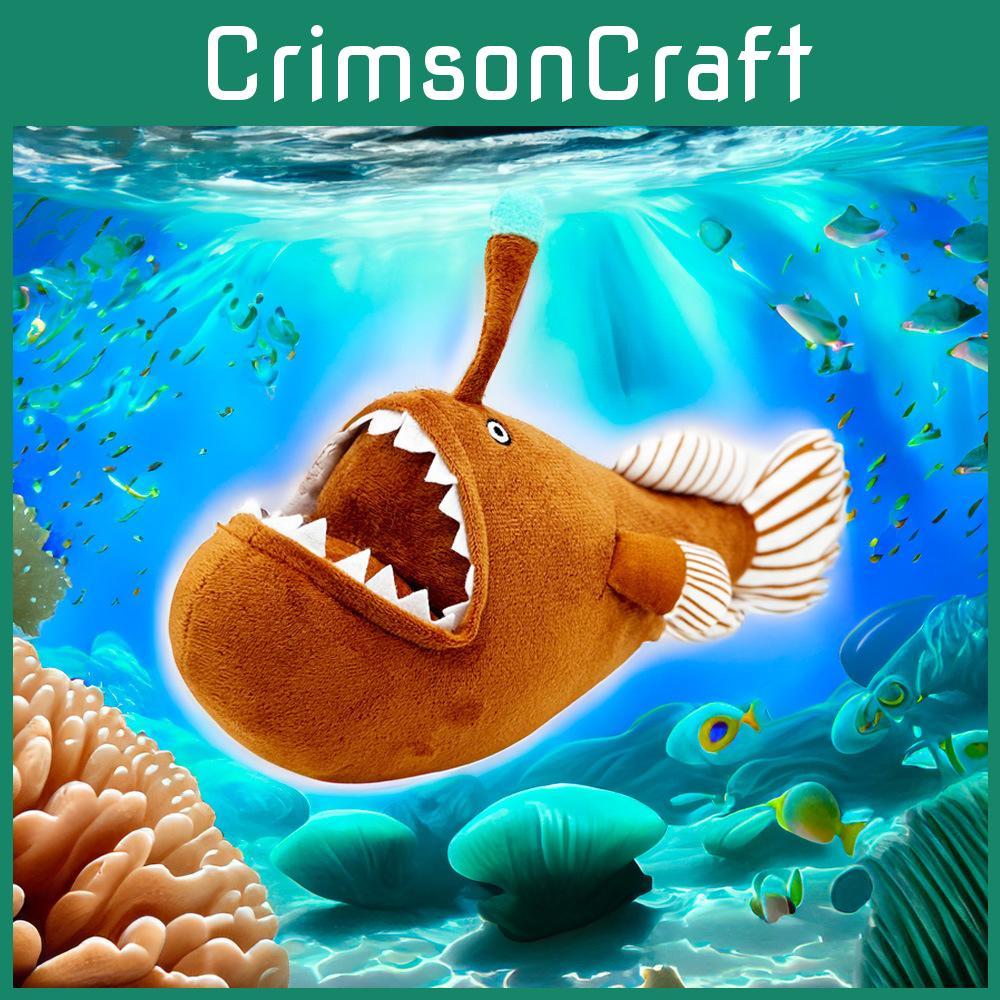 Melanocetus Johnsonii Laternenfisch (Teufelsfisch) Plüschtier Puppe als Geschenk